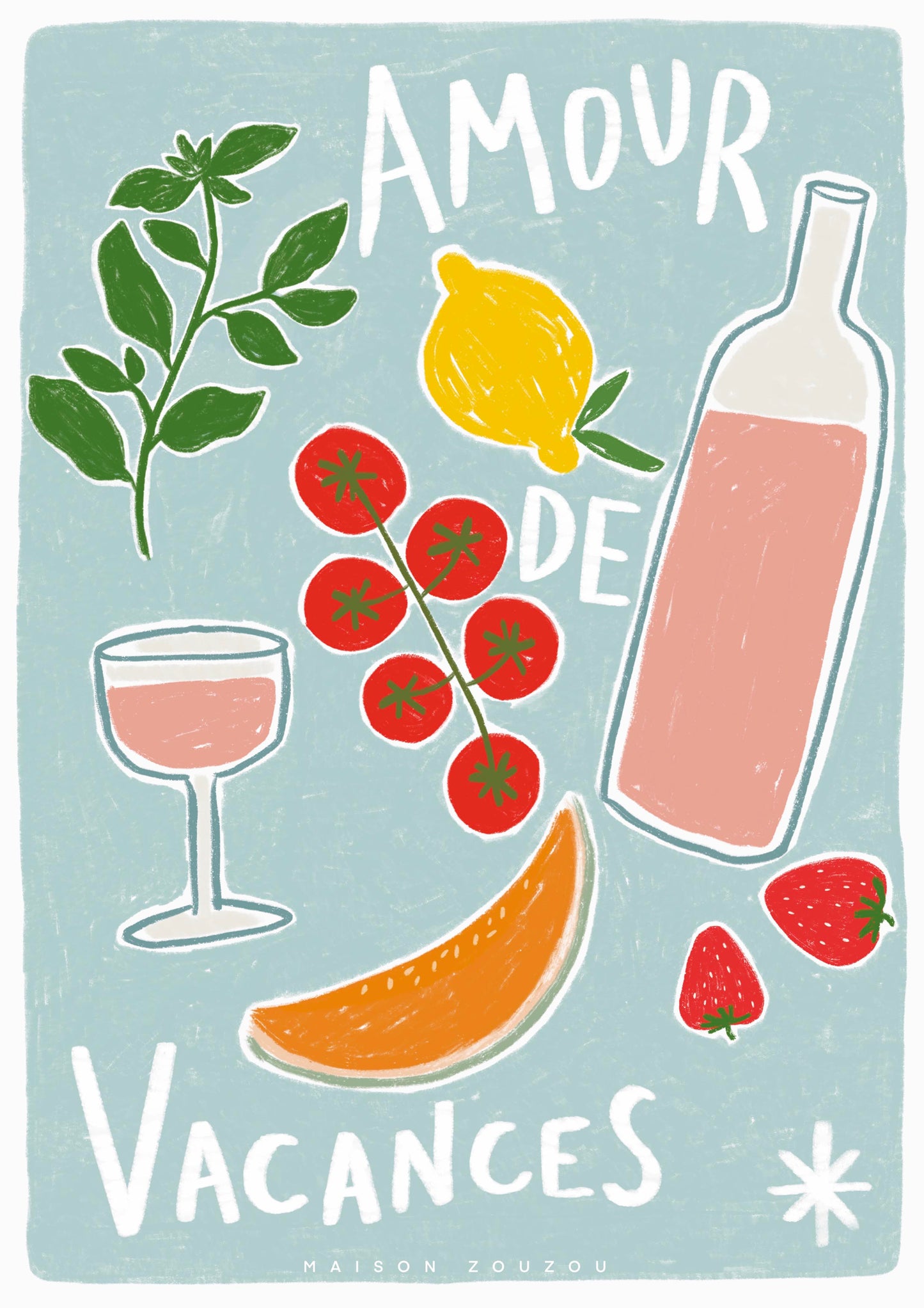 Illustration *Amour de vacances*