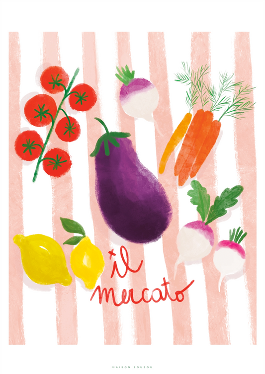 Illustration *Il mercato*