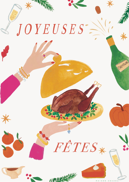 carte Joyeuses fêtes