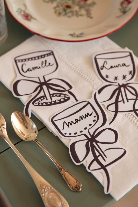 Marque-places verres à télécharger gratuitement!