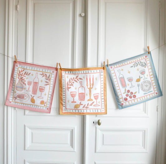 Serviettes de table *table d'été* À l'unité.