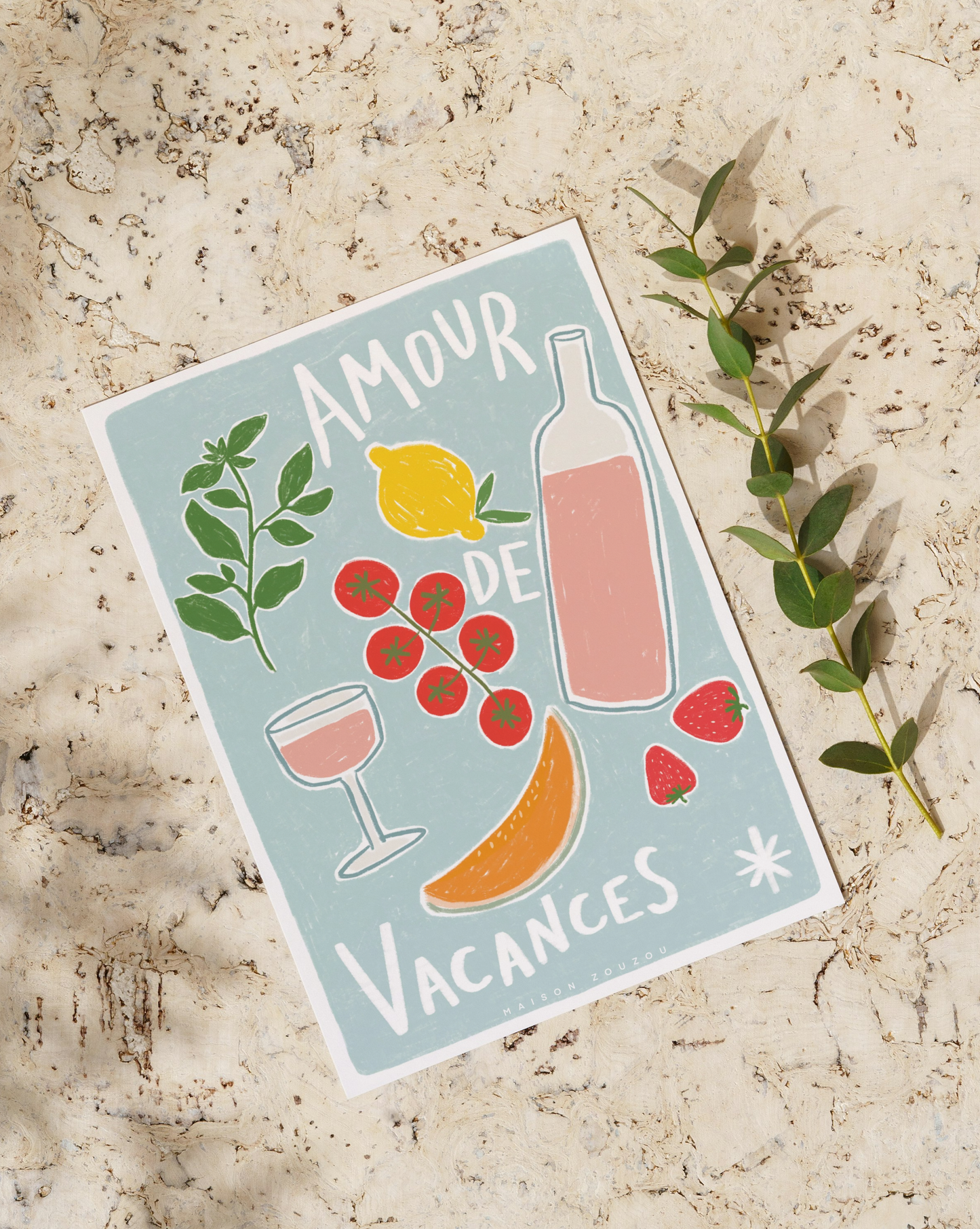 Illustration *Amour de vacances*