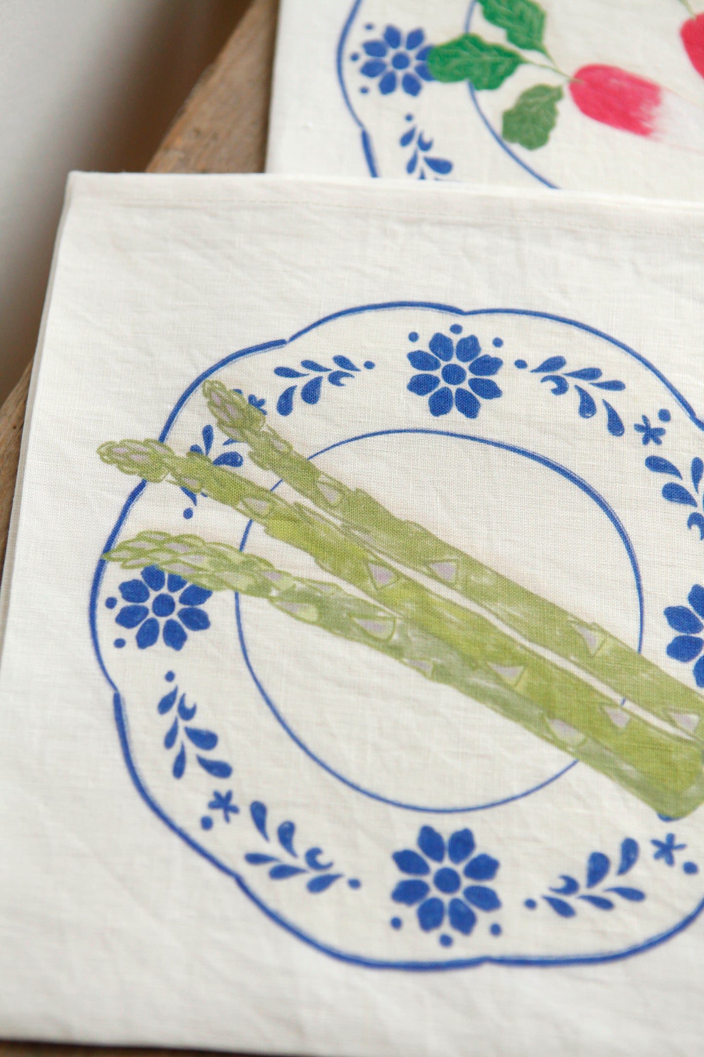 Serviettes *Légumes de printemps*. À l'unité