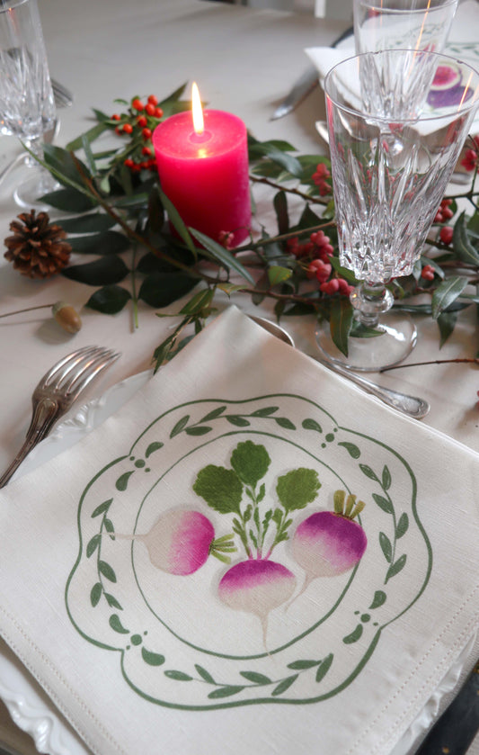 Serviettes *Légumes d'automne*. À l'unité