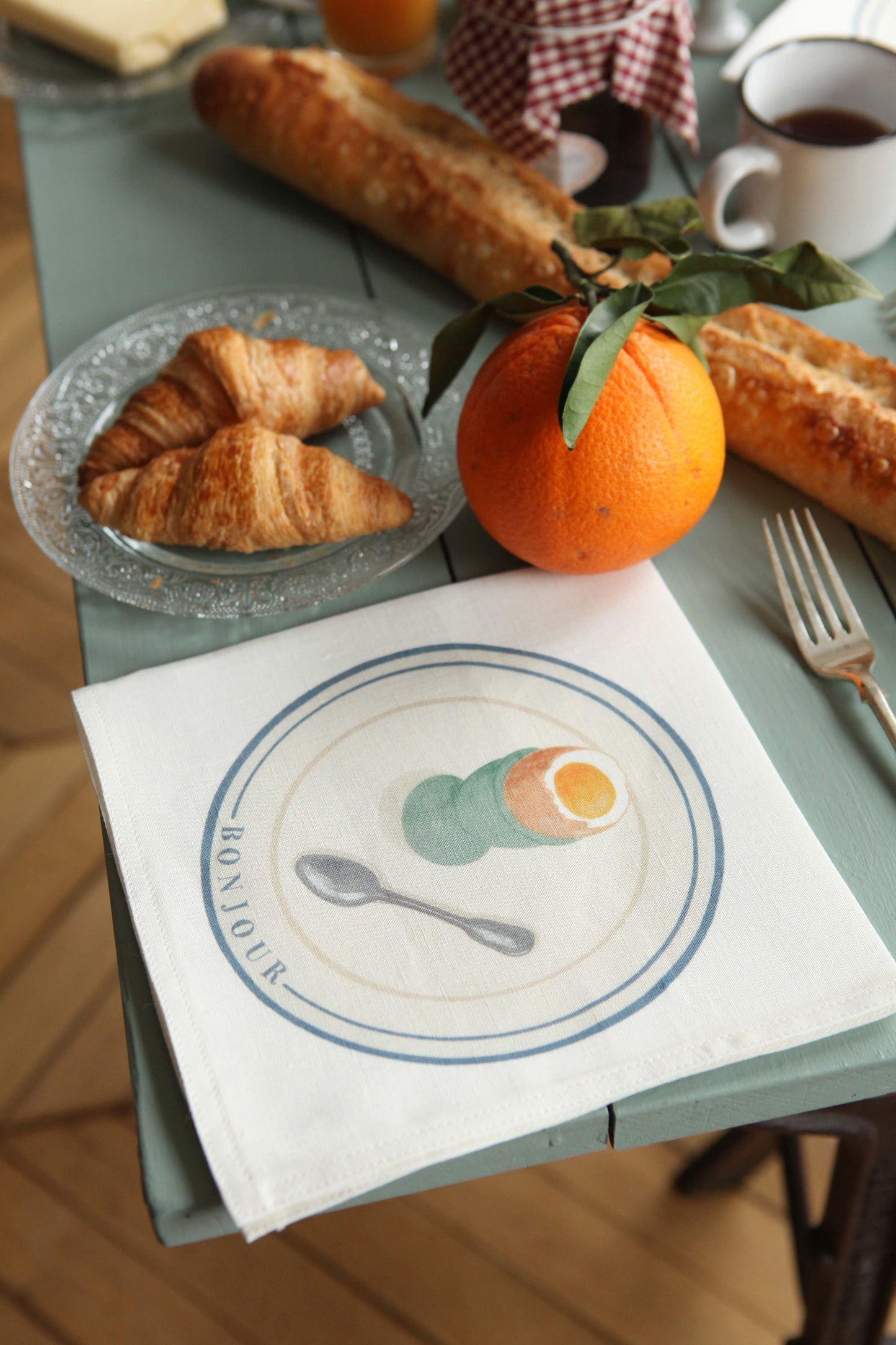 Napkins *Autumn vegetables*. Set of 6 pieces.