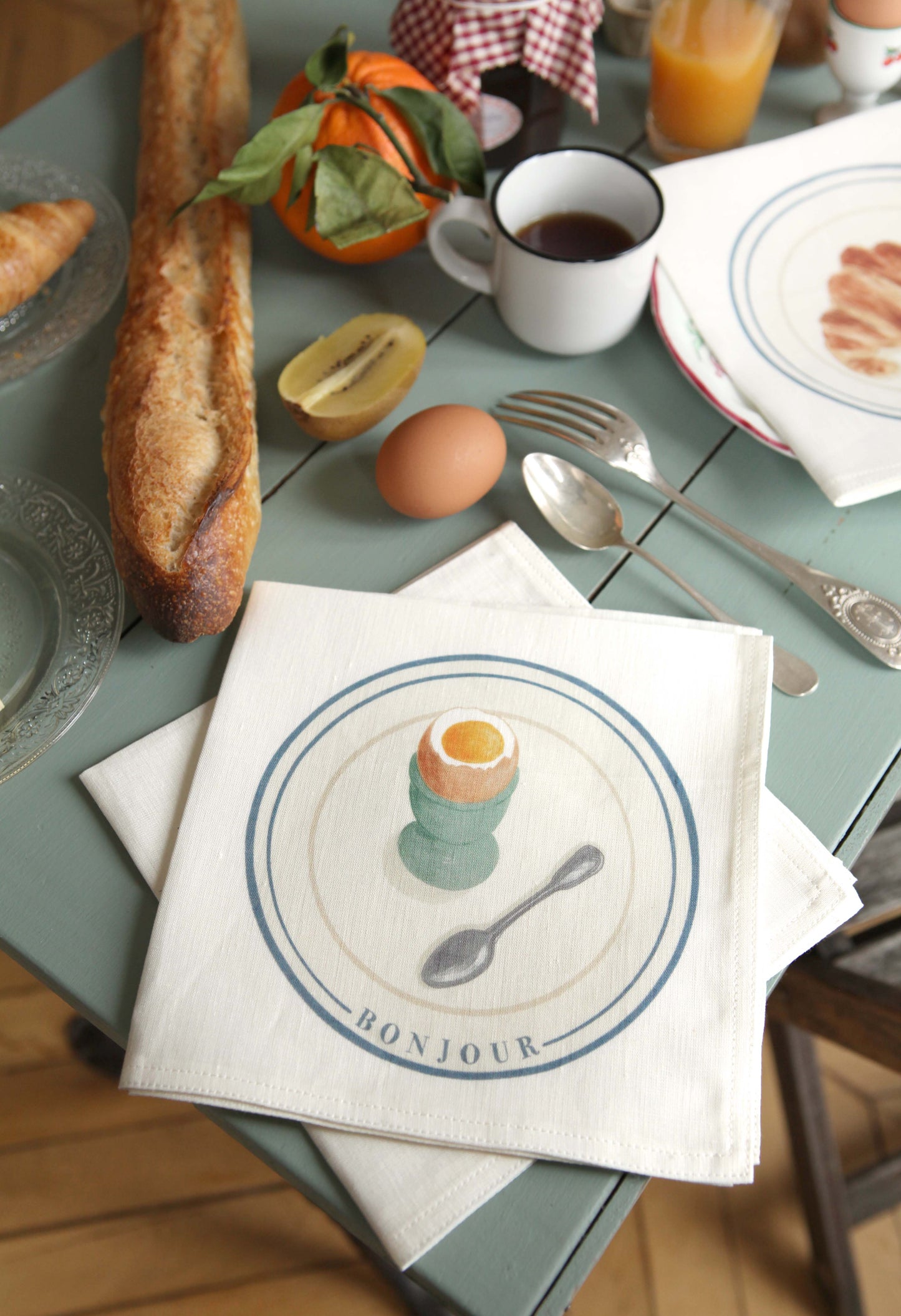Napkins *Autumn vegetables*. Set of 6 pieces.