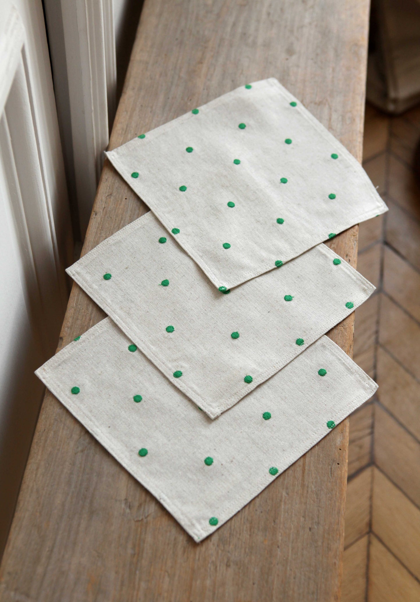 Serviettes cocktail *Polka dot*. édition limitée. Lot de 2 serviettes