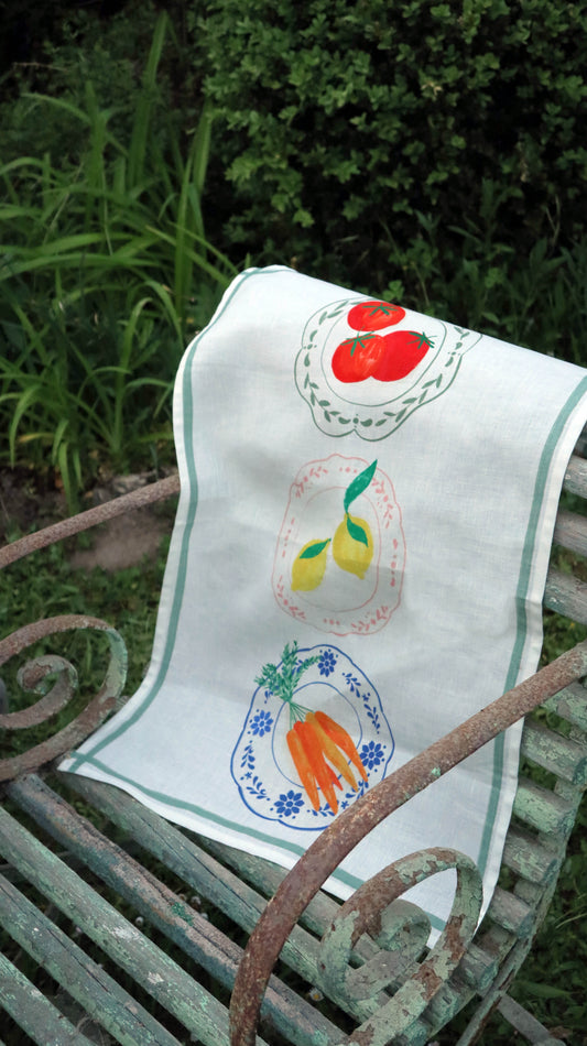 Tea towel *return from the market*